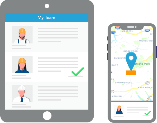 mobile employee location tracking app