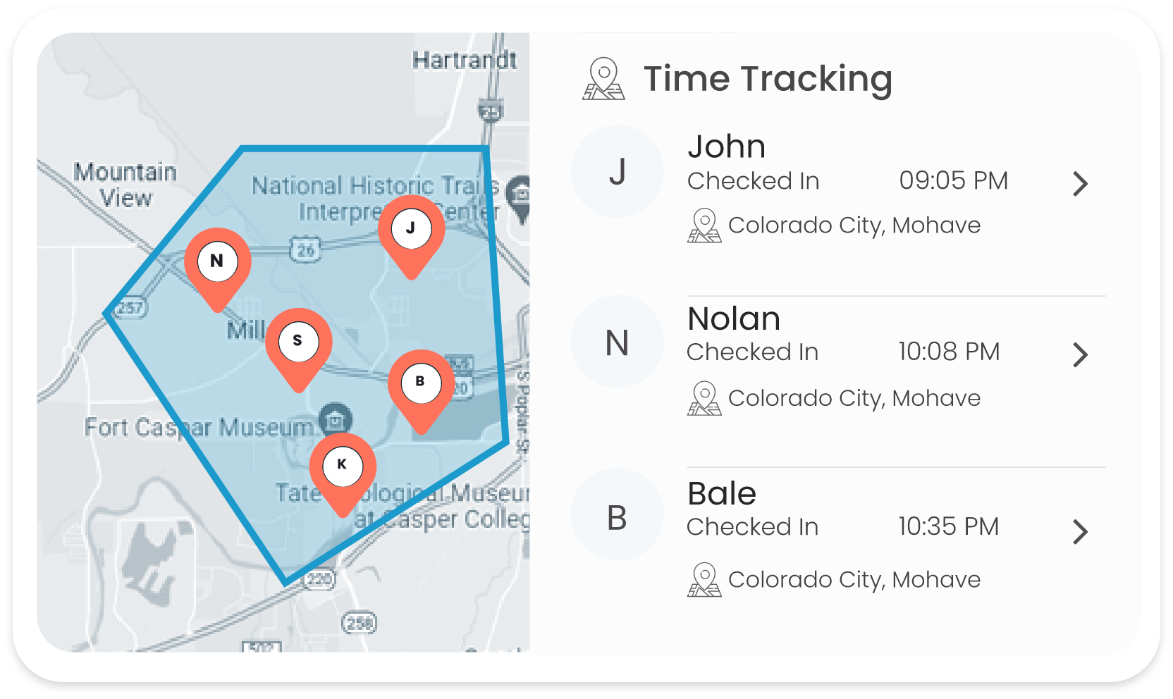 Automatic Clock In/Out based on job-sites