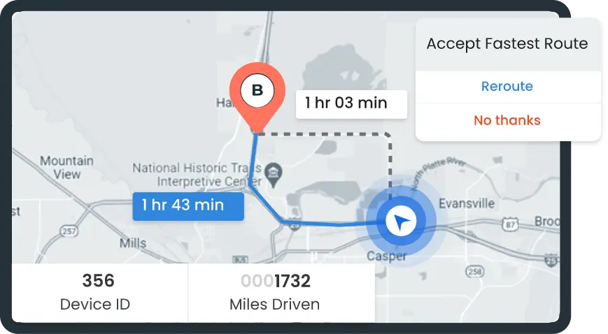 Route & Mileage Tracking