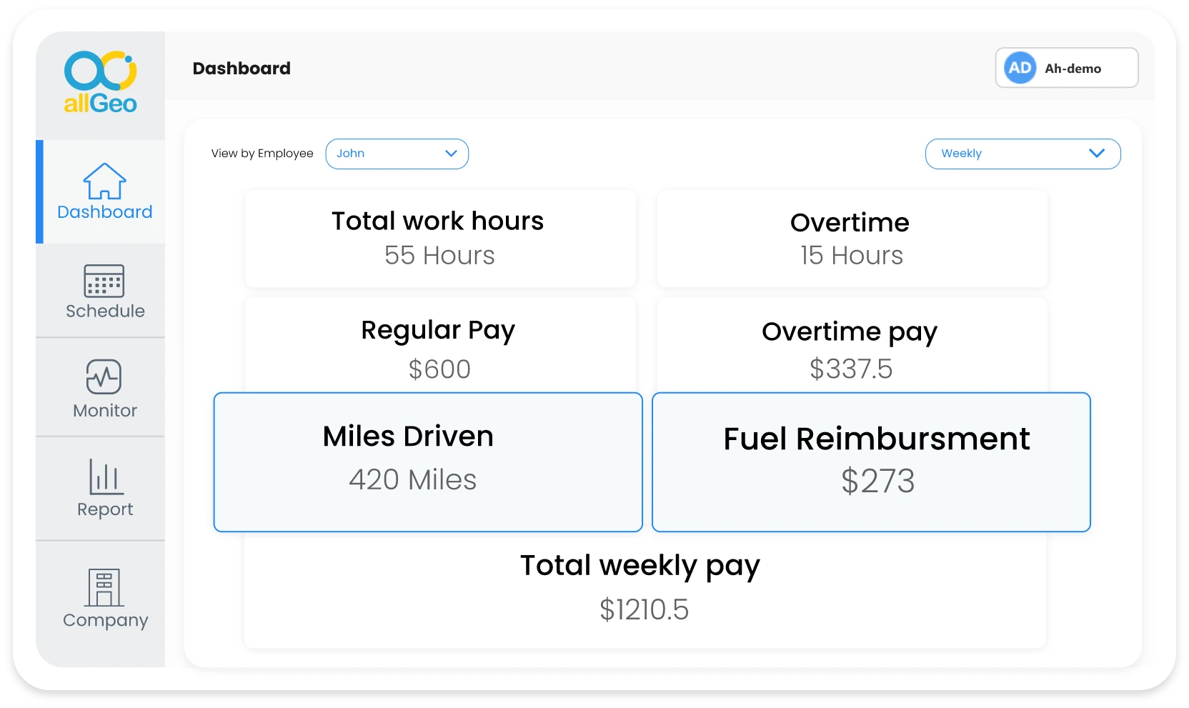 Cost Tracking Calculator