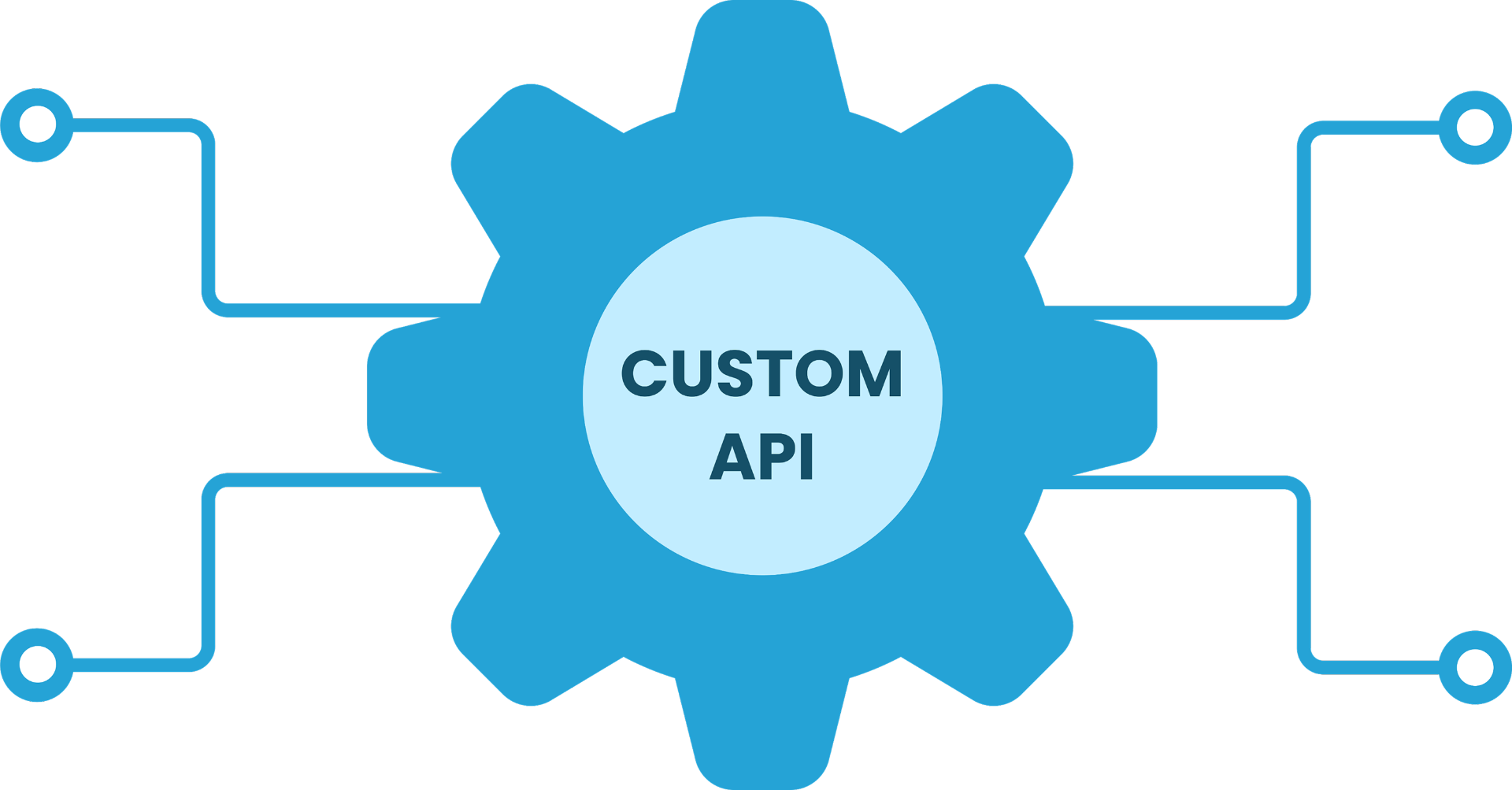 allGeo custom API gear connecting external systems