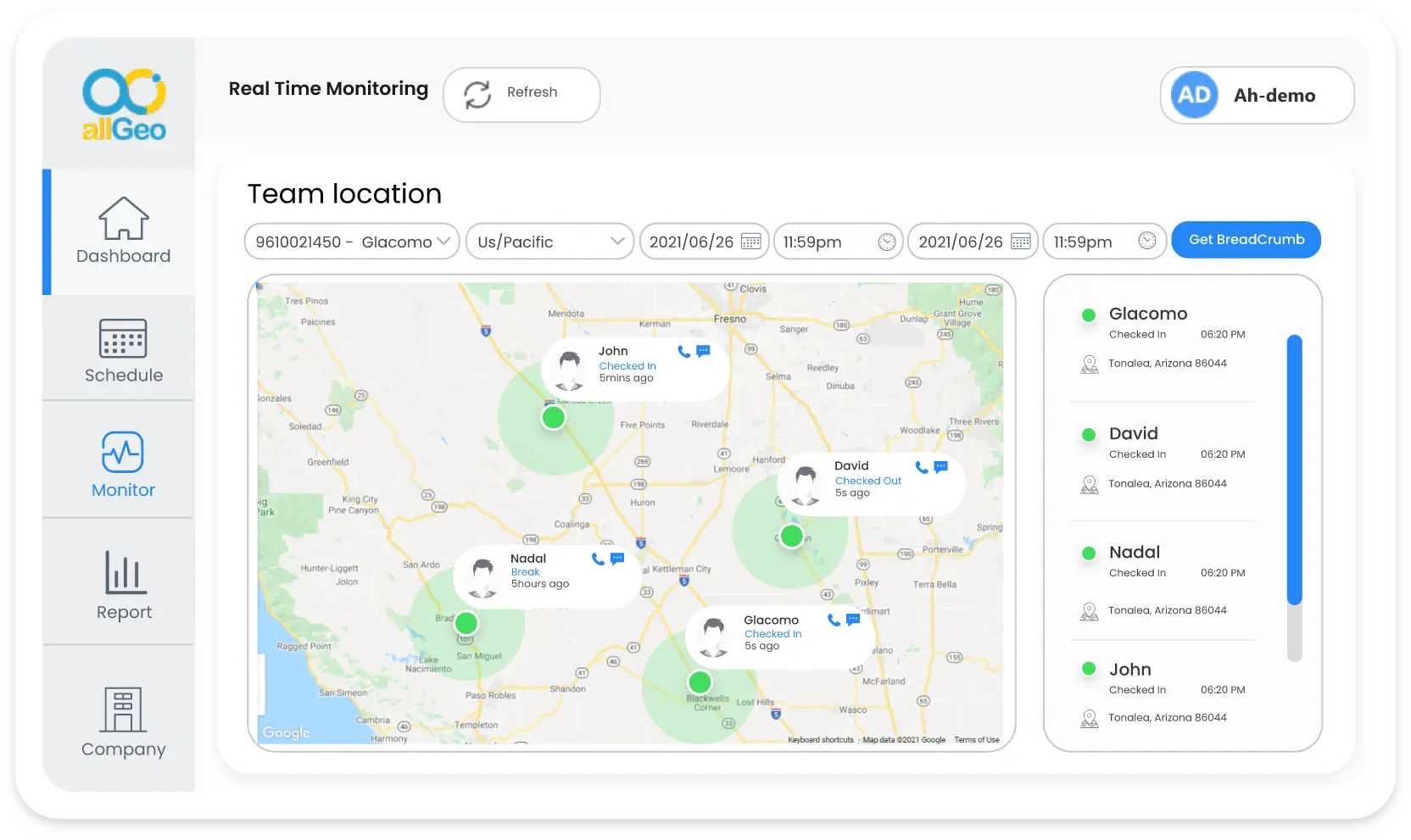 Real-Time Field Monitoring