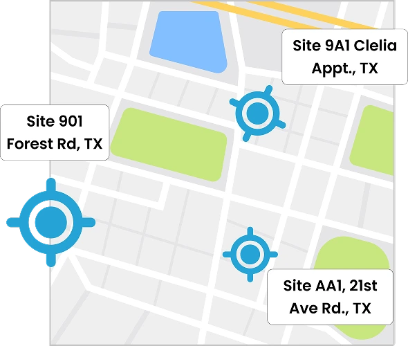 Set up site geofences - Define project locations once